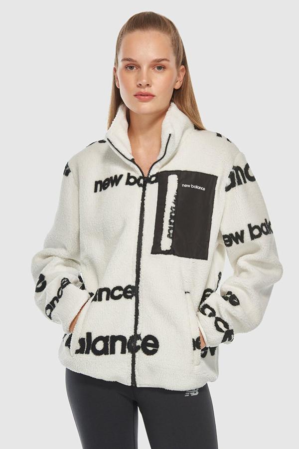 New Balance Kadın Sweatshirt UNC3358-WT - Image 1