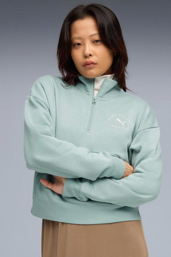 Puma Class Half-Zip Crew Kadın Sweatshirt 68813837 - Image 1