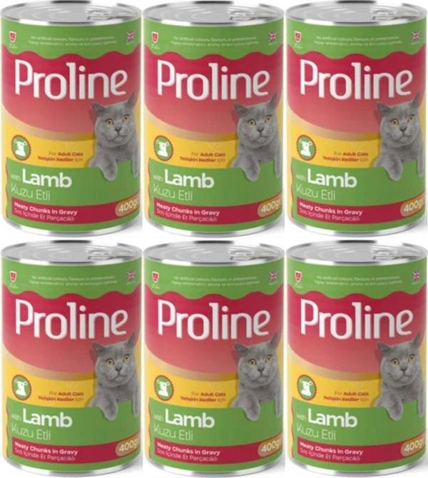 Proline Kuzu Etli Yetişkin Kedi Konservesi 400 Gr*6 Adet - Image 1
