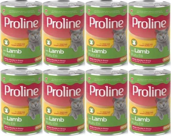 Proline Kuzu Etli Yetişkin Kedi Konservesi 400 Gr*8 Adet - Image 1
