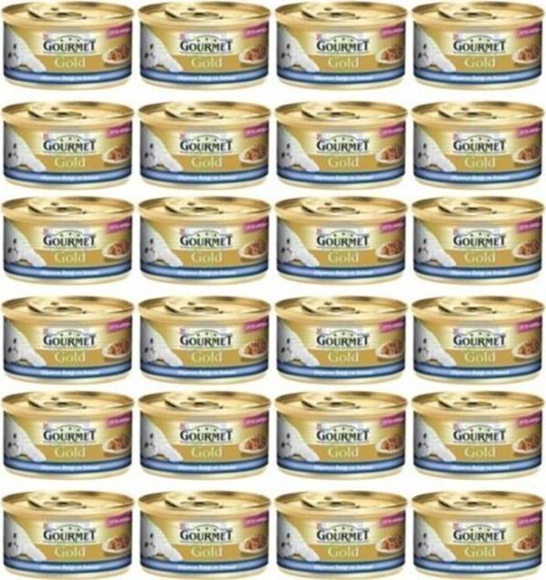Gourmet Gold Okyanus Balık Sebzeli Kedi Konservesi 85 Gr 24 Adet - Image 1