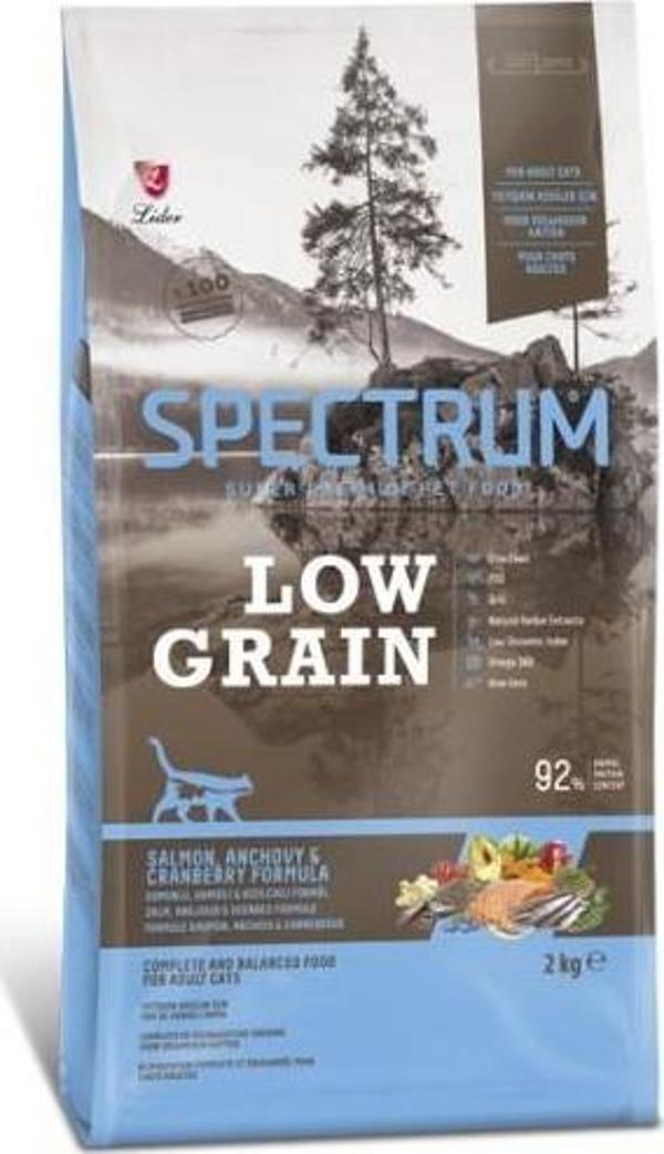 Spectrum Low Grain Somonlu Hamsili ve Kızılcıklı Yetişkin Kedi Maması 2 Kg  - Image 1