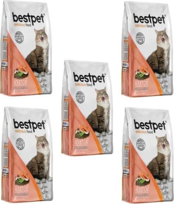 Bestpet Kisirlastirilmis Kedi Mamasi 1 Kg 5 Adet - Image 1