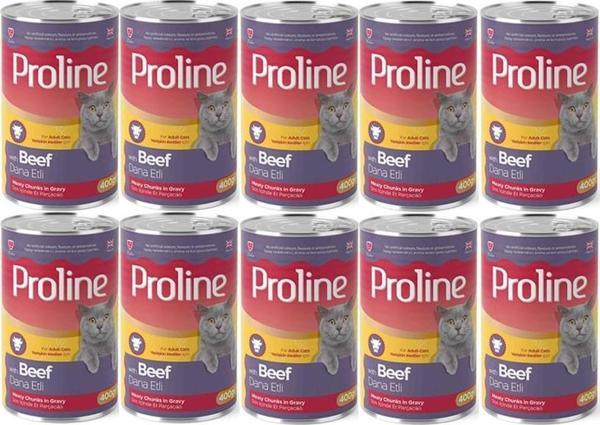 Proline Dana Etli Yetişkin Kedi Konservesi 400 Gr*10 Adet - Image 1