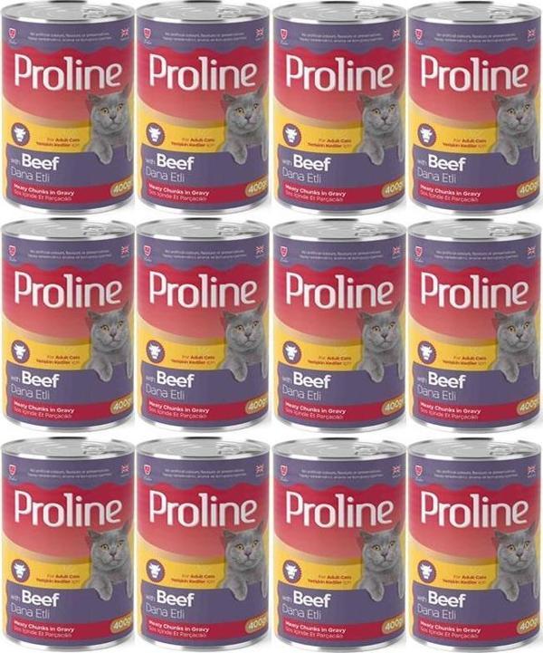 Proline Dana Etli Yetişkin Kedi Konservesi 400 Gr*12 Adet - Image 1
