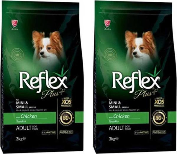 Reflex Plus Küçük Mini Irk Tavuklu Yetişkin Köpek Maması 3 Kg 2'Li Set - Image 1