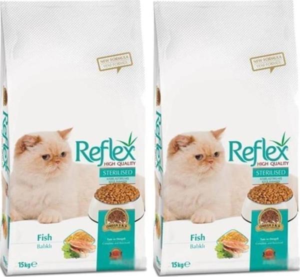 Reflex Somonlu Kısırlaştırılmış Kedi Maması 15kg 2 Adet - Image 1