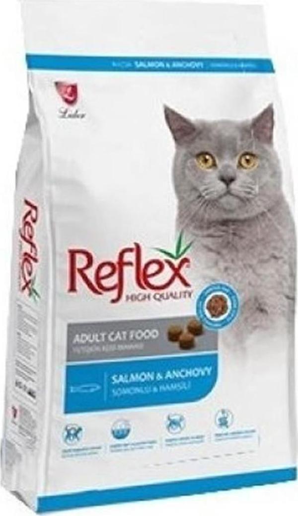 Reflex Somonlu ve Hamsili Yetiskin Kedi Mamasi 15kg - Image 1