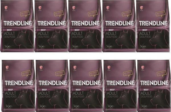 Trendline Biftekli Yetişkin Köpek Maması 1 Kg 10 Adet - Image 1