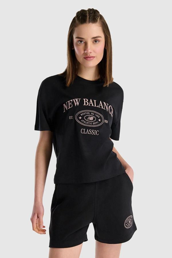 New Balance Kadın Tişört Wnt1508-Bk - Image 1