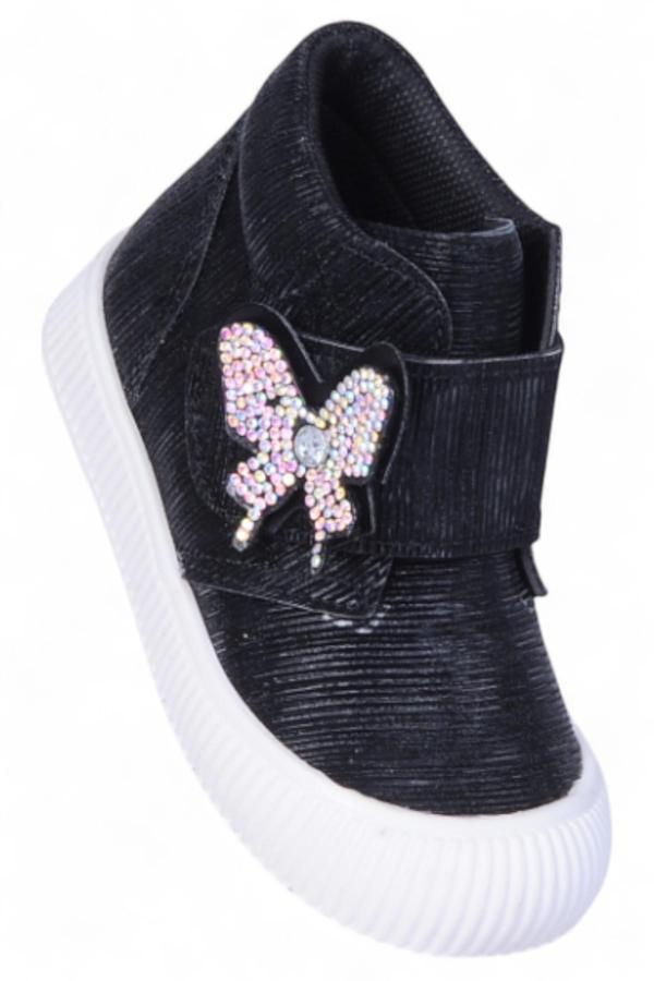 Herbebe 011 Simli Siyah Kız Çocuk Bot - Image 1