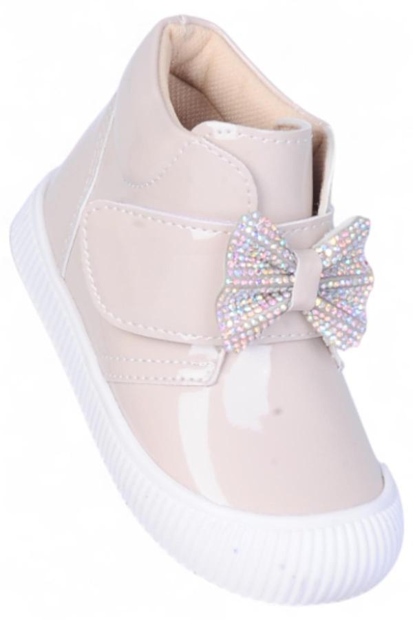 Herbebe 015 Rugan Krem Kız Çocuk Bot - Image 1