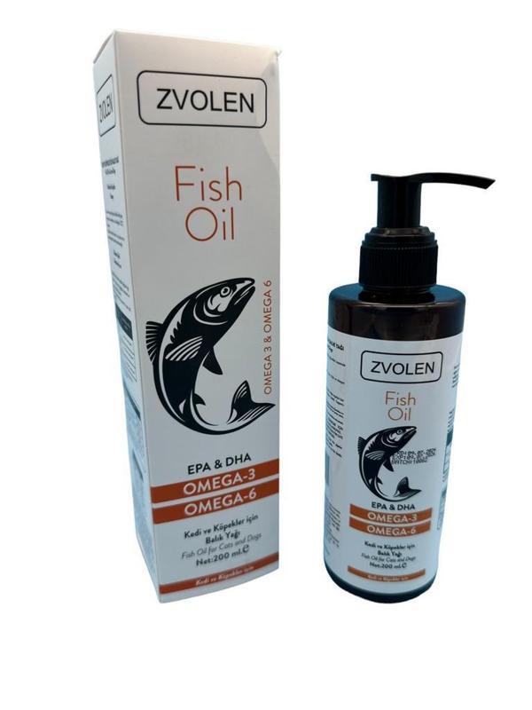 Zvolen Fish Oil Omega 3-6 Kedi ve Köpekler için Balık Yağı 200 ML - Image 1
