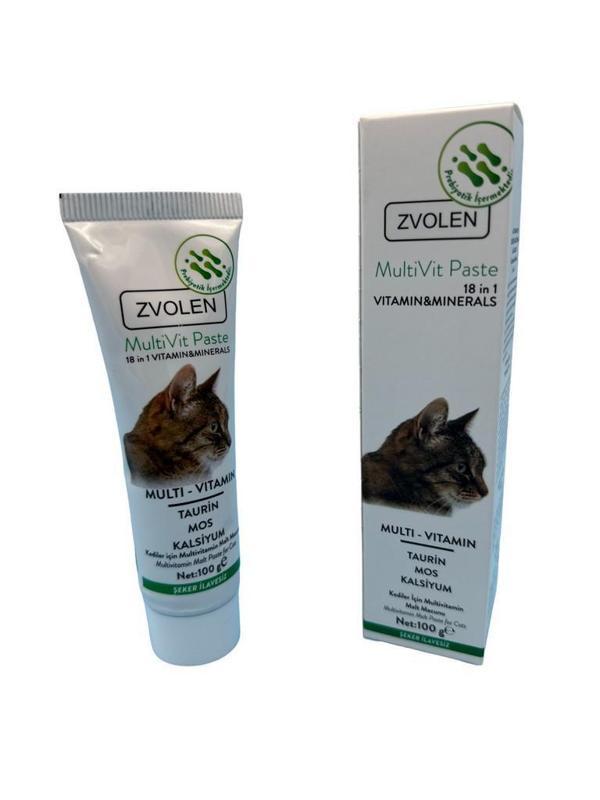 Zvolen MultiVit Taurin ve Kalsiyum Multivitamin Kedi Macunu 100 ML - Image 1