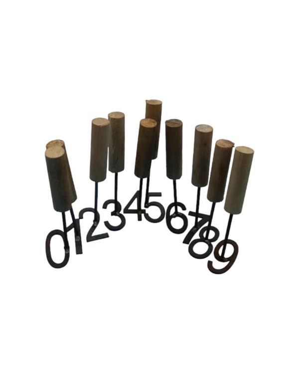 Ahşap Saplı Küçükbaş Kuzu Oğlak Numara Damga Seti - Image 1