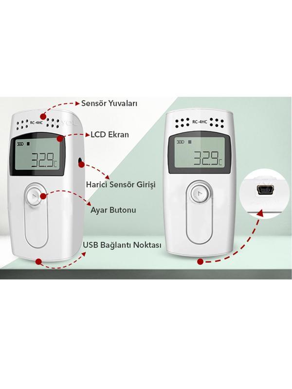 Sıcaklık ve Nem Kayıt Cihazı Datalogger - Image 1