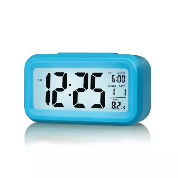 Masaüstü Saat Takvim Termometre. Mavi - Image 1