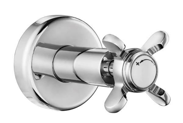 ECA Neo Klasik Ara Kesme Valfi, Krom, 102151009 - Image 1