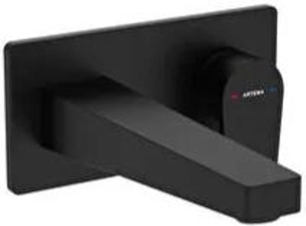 Artema Lavabo Bataryası , Flow Square, Ankastre (Sıva Üstü Grubu) Mat Siyah, A4318036 - Image 1