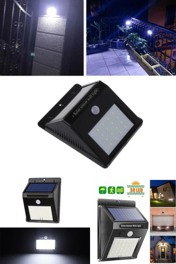 Sensörlü Solar Duvar Lambası 20 Ledli - Image 1