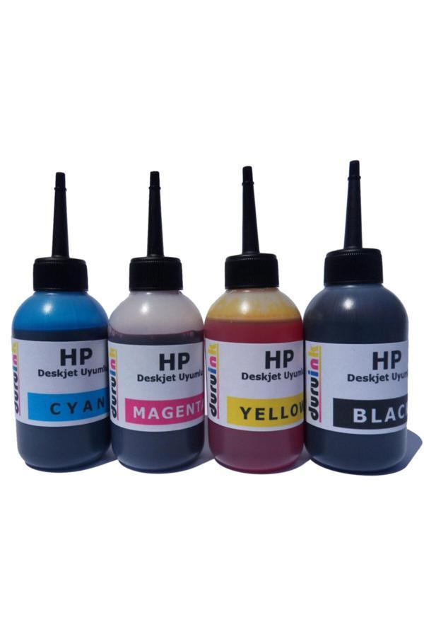 Duruink Hp 2633 2634 3720 (304) Kartuş Mürekkep Dolum Seti 4X100Ml Yazıcı Uyumlu Non-Oem Renk - Image 1