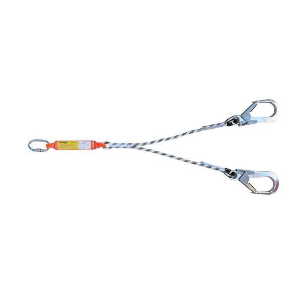 Karam KA341 A Şok Emici Çift Kollu Statik Halatlı Lanyard (1.2m) - Image 1
