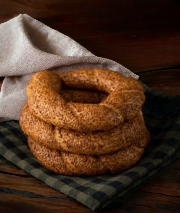 Organik Tam Buğday Ayçekirdekli Simit 3 lü Yarı Pişmiş 300 Gr - Image 1