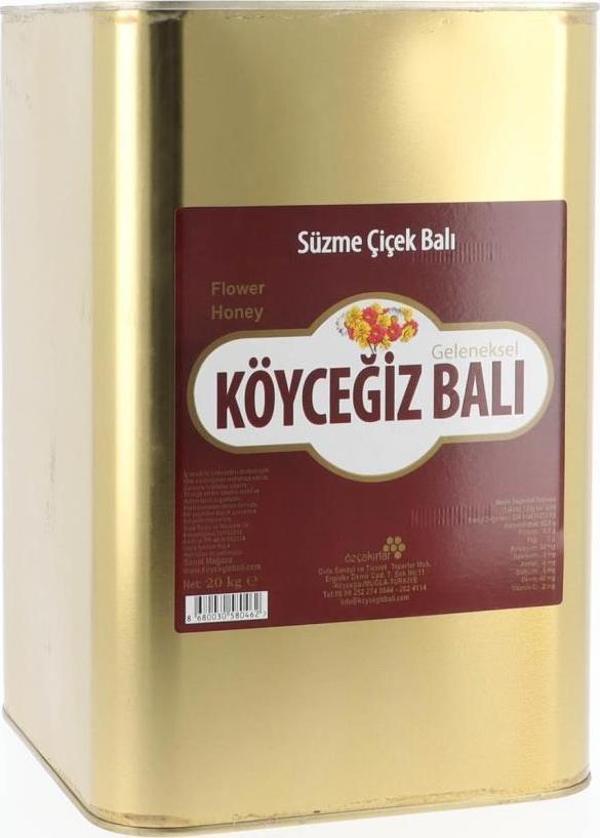 Köyceğiz Balı Çiçek Balı 15 Kg Teneke - Image 1