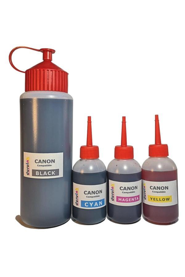 Duruink Canon Mx350 Mx360 Mx410 Mx420 Kartuş Dolum Seti (Pg 510 Cl 511) 500Ml Siyah+3X100Ml Renkli - Image 1