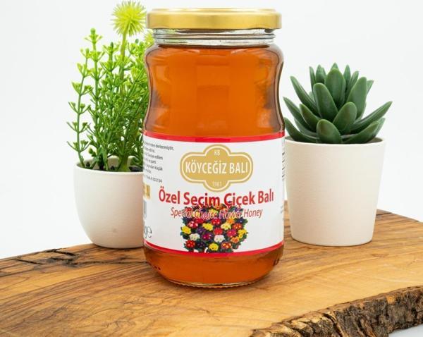 Köyceğiz Balı Özel Seçim Çiçek Balı 450 G Cam Kavanoz - Image 1