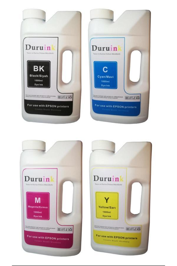 Duruink Epson Xp-212 Uyumlu Muadil Mürekkep Seti 4 Renk 4X1000Ml - Image 1