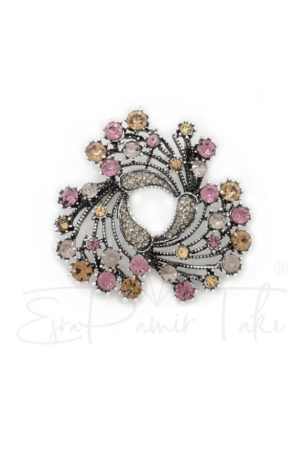 Çiçekli Markazit Broş - Image 1