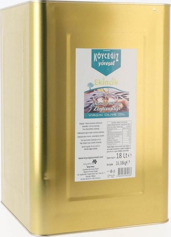 Kb Köyceğiz Yöresel Naturel Birinci Zeytinyağı 18 Lt - Image 1