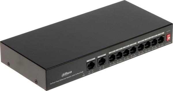 Dahua PFS3010-8ET-65 8 port Poe Yönetilemez Switch - Image 1