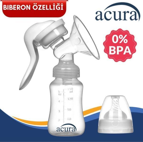 Acura AC-3000 Masaj ve Biberon Özellikli Manuel Göğüs Pompası - Image 1