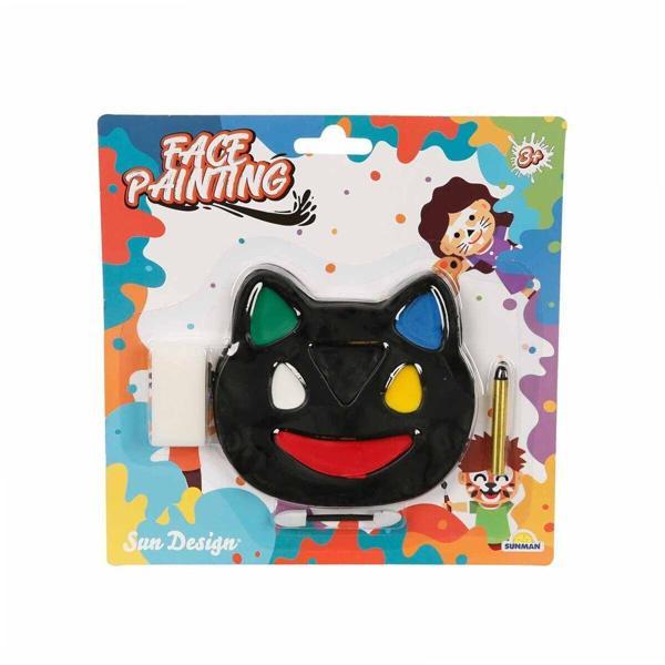 2591 SUN-RST-SDN-YÜZ BOYASI 1 KALEMLİ 6 RENKLİ KEDİ ŞKL KRTL - Image 1