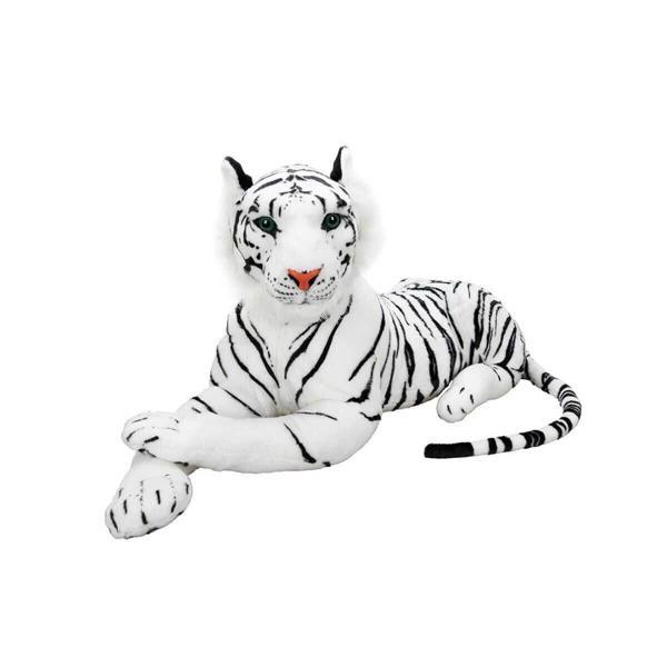 01401 Beyaz Kaplan Peluş 60 cm - Image 1