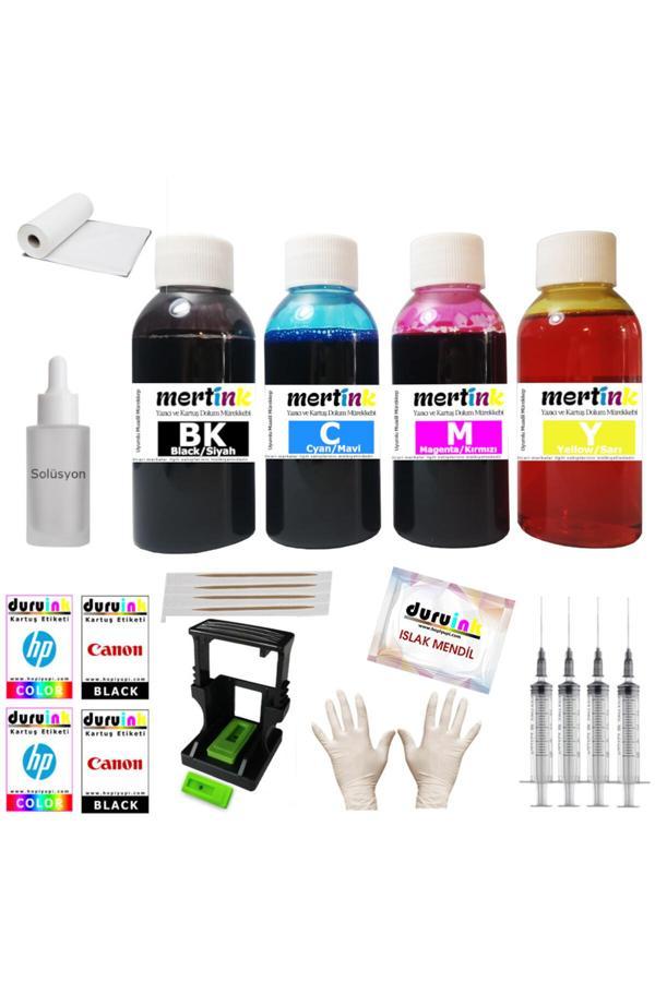 Mertink Hp Deskjet 4200 4278 (653) Kartuş  Dolum Seti 4X100Ml - Image 1