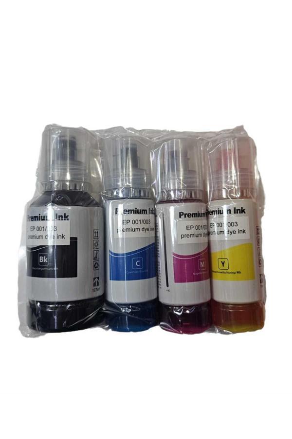 Duruink L4151 101 103 Uyumlu Mürekkep Seti 127Ml Siyah+3X70Ml Renkli - Image 1