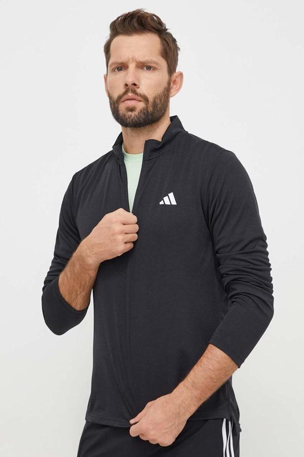 Adidas Performance Training Essentials 1/2 Zip Erkek Yarım Fermuarlı Antrenman Sweatshirt Siyah - Image 1