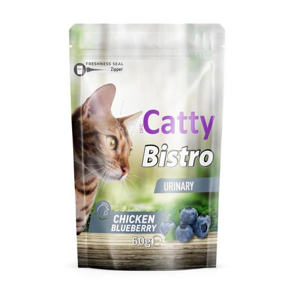 Catty Bistro Üriner Tavuklu & Yaban Mersinli (Urinary) Kedi Ödül Maması 60 Gr - Image 1