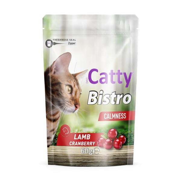 Catty Bistro Sakinleşme Kuzu & Kızılcıklı Kedi Ödül Maması (Calmness) 60 Gr - Image 1