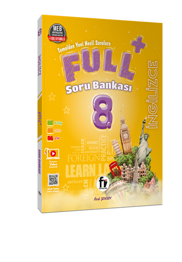 Fi Yayınları 8. Sınıf Full İngilizce Soru Bankası - Özgün Bilim Yayınları - Image 1