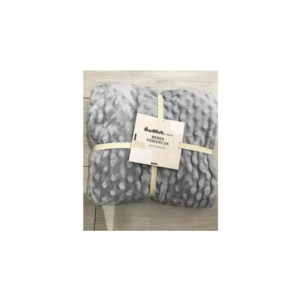 ÖZDİLEK BEBE TOMURCUK BATTANİYE 90*110 SKY GRİ - Image 1