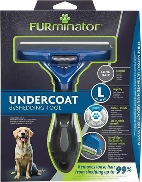 Furminator Long Hair Uzun Tüylü Köpek Taragi Large - Image 1