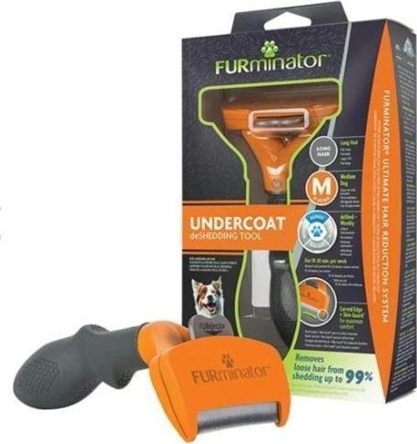 Furminator Long Hair Uzun Tüylü Köpek Tüy Tarağı Medium - Image 1