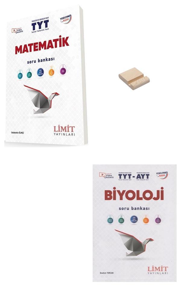 Limit TYT Matematik ve Biyoloji Soru Bankası + Telefon Standı - Limit Yayınları - Image 1