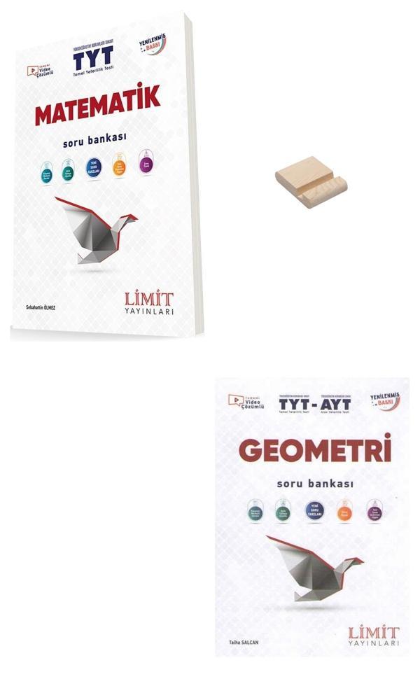 Limit TYT Matematik ve Geometri Soru Bankası + Telefon Standı - Limit Yayınları - Image 1