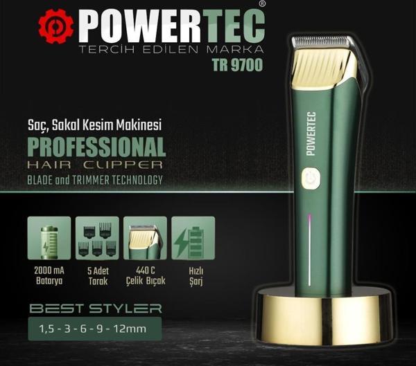 Powertec Tr-9700 Saç ve Sakal Tıraş Makinesi - Image 1