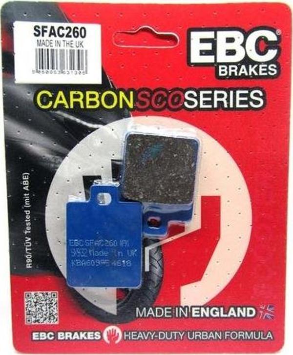 2007-2012 Piaggio Mp3 400 Ön Fren Balatası Ebc Sfac260 Karbon - Image 1